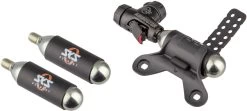 SKS Paquete Bomba Airbuster CO2 + 2 X Cartucho Rep. CO2 Con Rosca De 16 G -Bici Tienda 162577