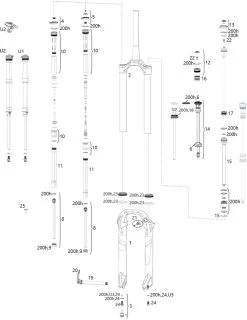 ROCKSHOX Piezas De Repuesto Pike Boost 15 X 110 Mm (A2 / 2017)